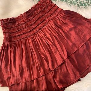 CURRENT AIR LA wine/red mini skirt size medium